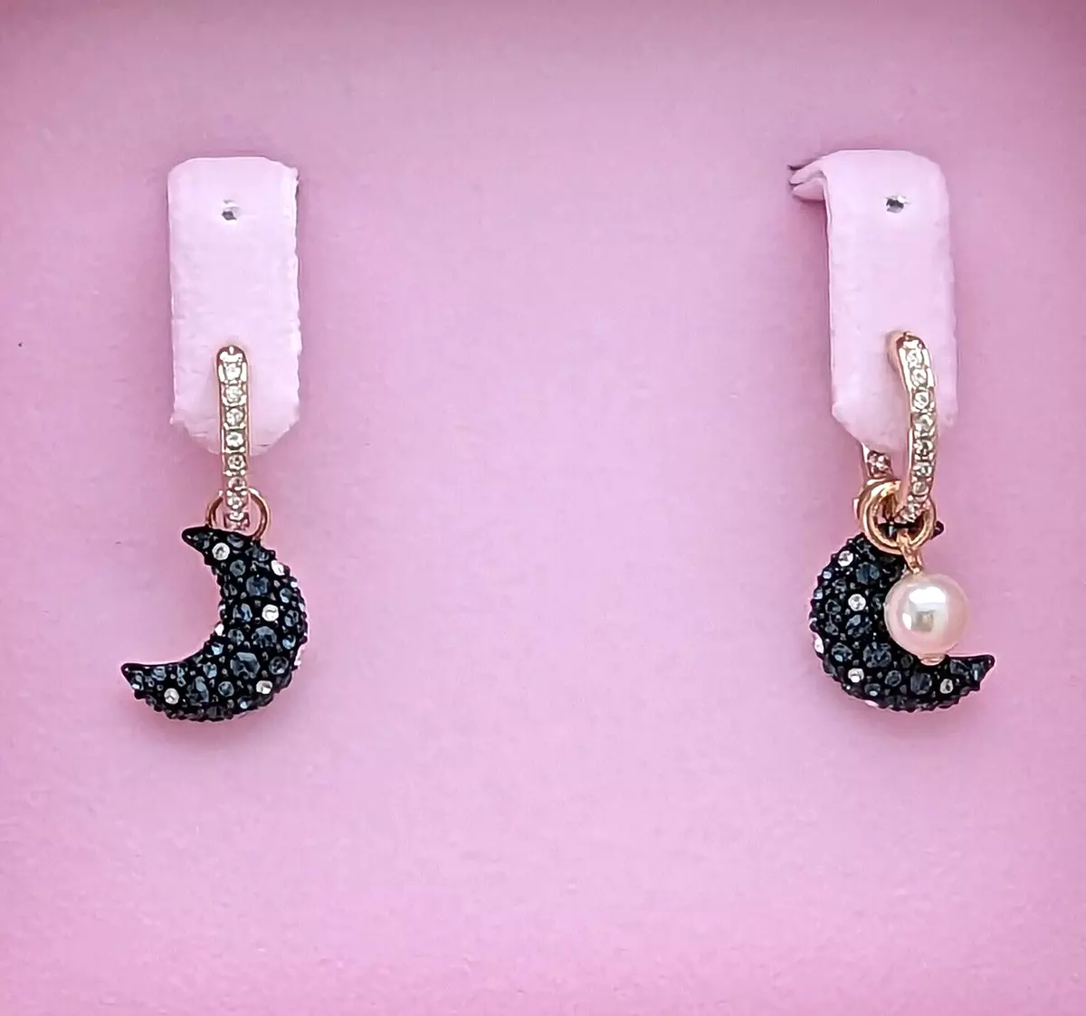 Swarovski moon 2024 hoop earrings