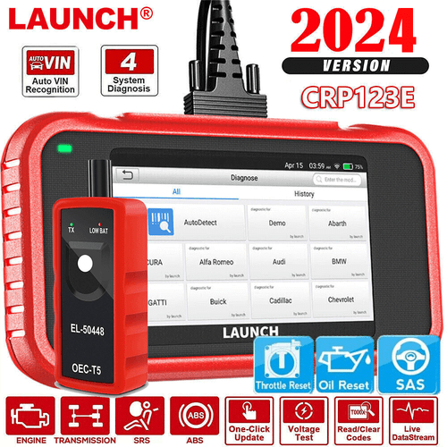 LAUNCH CRP123E Car OBD2 Scanner Code Reader Check Engine ABS SRS Diagnostic Tool - Picture 1 of 15