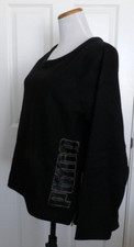 NWT Authentic PUMA DRYCELL Black Loose Fit, Long Women's Work Out Sweater Size M