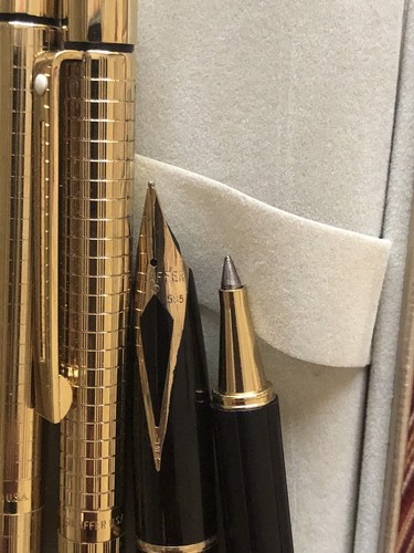 NOS 1970 Sheaffer Targa Gold Plated Fountain ,rollerball, Ballpoint , Pencil - Picture 6 of 7