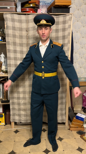 Vintage Soviet officer uniform. Major, USSR military uniform, dress uniform USSR - Video 1 of 1