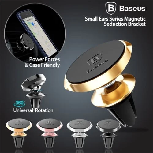 Baseus 360° Car Magnetic Holder Air Vent Mount Bracket Stand for Mobile Phone - Image 2 of 4