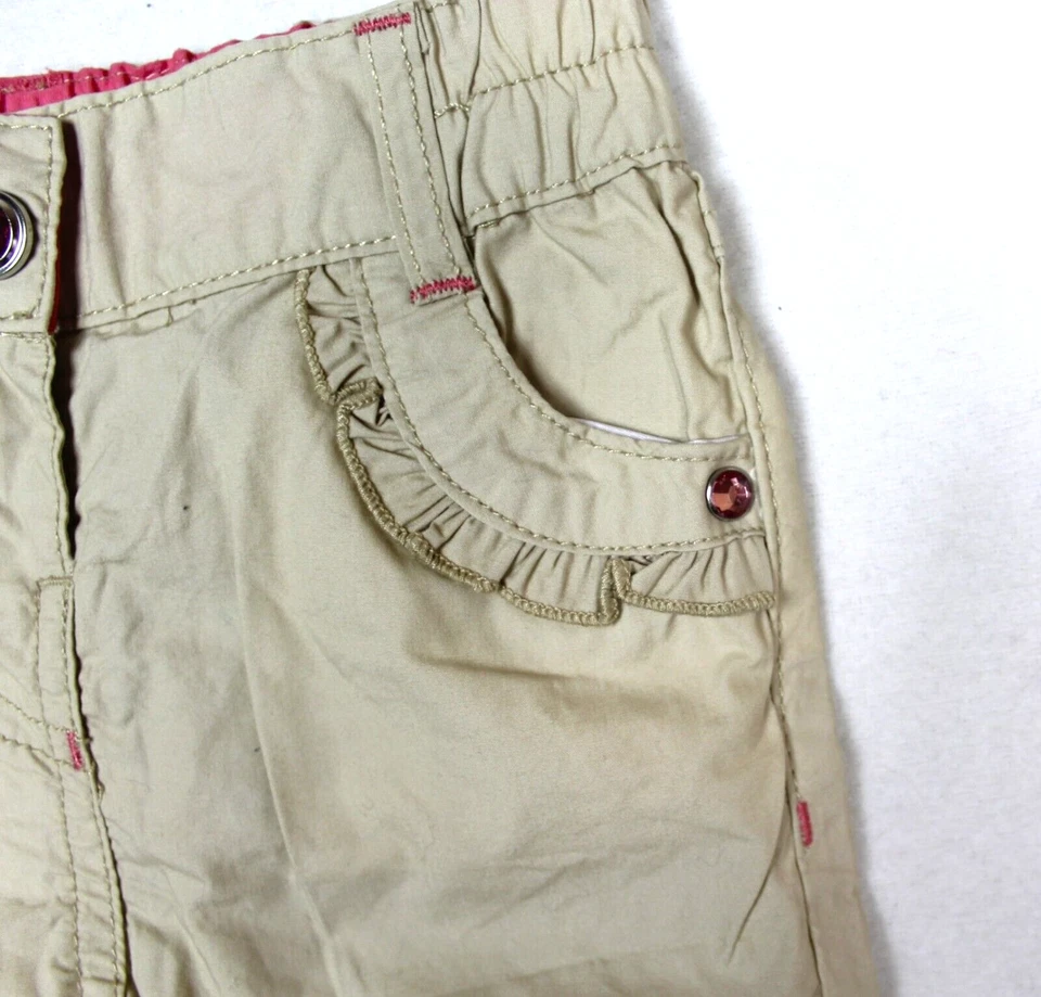 Neu Ergee Baby Mädchen leichte Sommerhose Hose mit Taschen Strasssteine Gr.68 80 - Bild 4 von 4