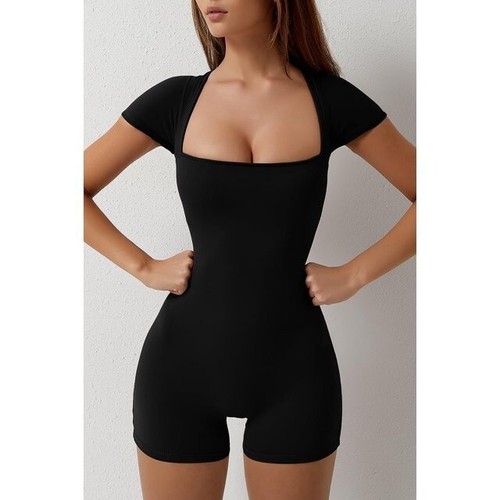 Women Jumpsuit Yoga Suit Casual Sports Waist Cinching Shapewear Bodysuit - 第 9/12 張圖片