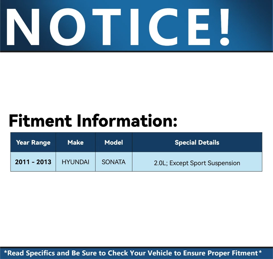 Cojinetes de cubo de rueda de nudillos de dirección delantera de 2,0 L para Hyundai Sonata 2011-2013 Foto 2 de 4