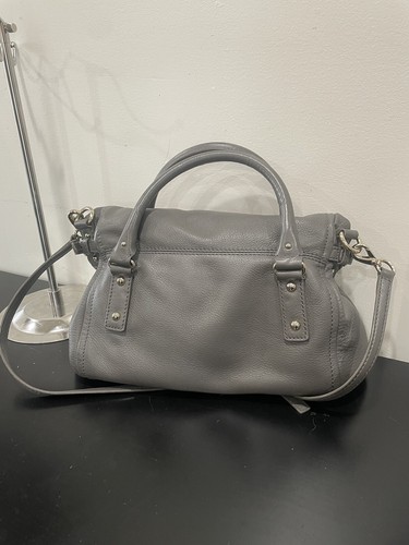 Kate Spade Cobble Hill Leslie Gray Leather Shoulder Bag Tote Satchel Crossbody - Picture 8 of 13