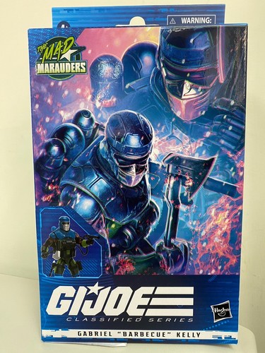 Figura G.I. Joe Classified Series Gabriel Barbecue Kelly - Colección Mad Marauders, 15 Cm, 5 Accesorios