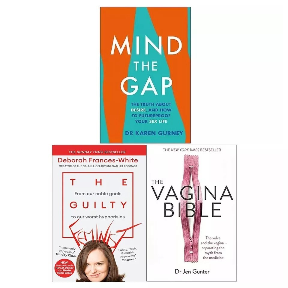 Mind The Gap, Guilty Feminist Deborah Frances-White, Vagina Bible 3 Books Set