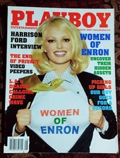 💥PLAYBOY MAGAZINE - August 2002 - Women of Enron Harrison Ford L.A. Crime