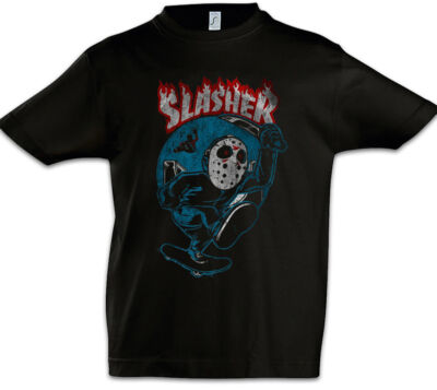 Skate Slasher Kinder Jungen T-Shirt Friday the Freitag Fun 13th Jason der 13.