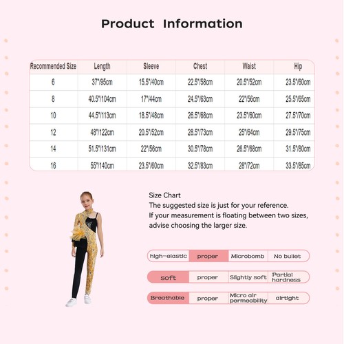 Kids Girls Jumpsuit Rhythmic Bodysuit Workout Rompers Dance Unitard Ballet Show - Picture 39 of 51