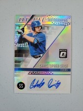 CHRISTOPHER SEISE - 2018 DONRUSS OPTIC AUTOGRAPHS- PRIZM BLUE - OA-CS ROOKIE C23