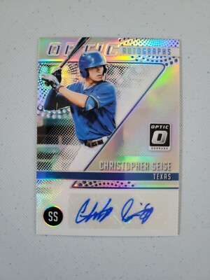 CHRISTOPHER SEISE - 2018 DONRUSS OPTIC AUTOGRAPHS- PRIZM BLUE - OA-CS ROOKIE C23