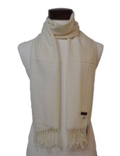 Lady's Cream color  color 100  pashmina Long shawl