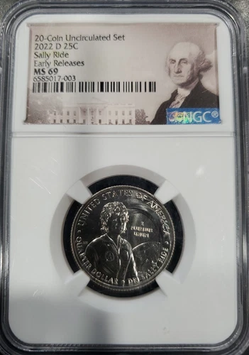 2022-D Dr Sally Ride Women Quarter NGC MS69 Early Releases