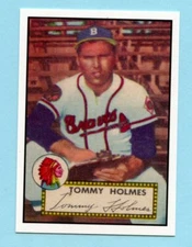 1952 Topps Baseball Reprint # 289 Tommy Holmes -- Boston Braves