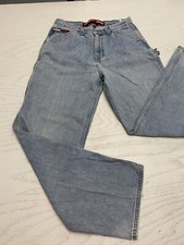 Vintage Tommy Hilfiger Carpenter Jeans Big Flag Sz/14 Blue Denim Pants
