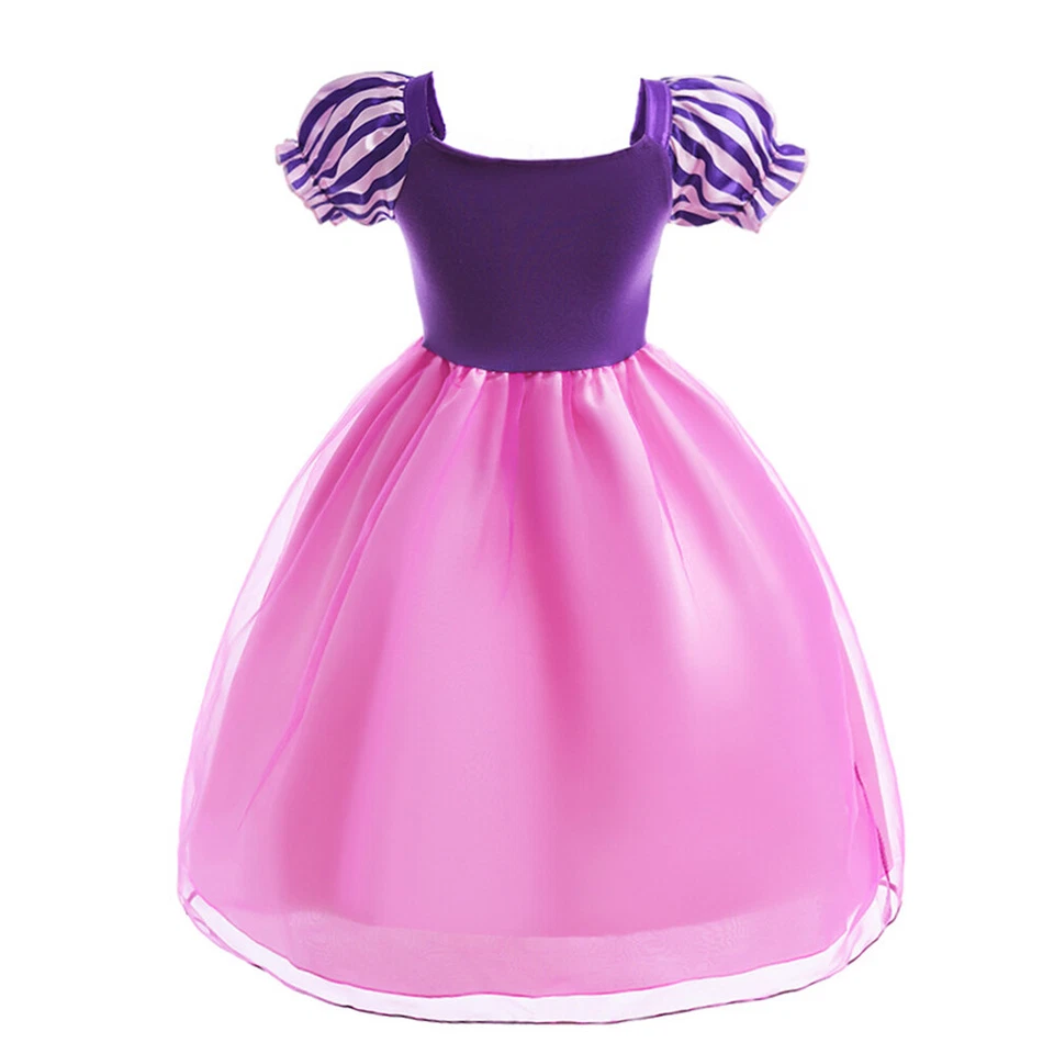 Vestidos cosplay festa de aniversário infantil bebê menina Sophia Rapunzel princesa - Imagem 3 de 4