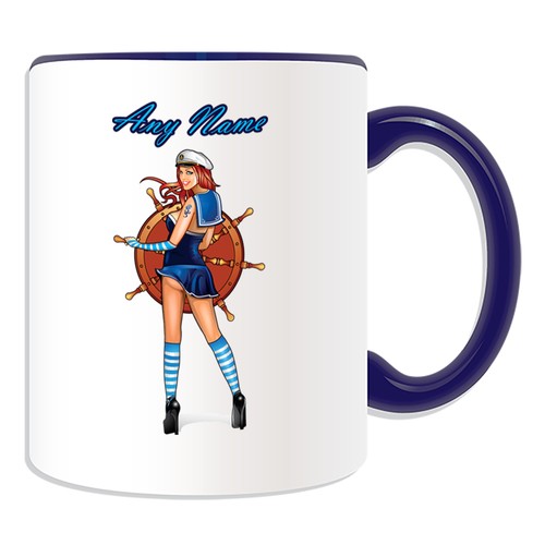 Personalisierte Geschenk Hot Sailor Tasse Spardose Tasse Name Nachricht Kaffee ausgefallen sexy - Bild 1 von 20