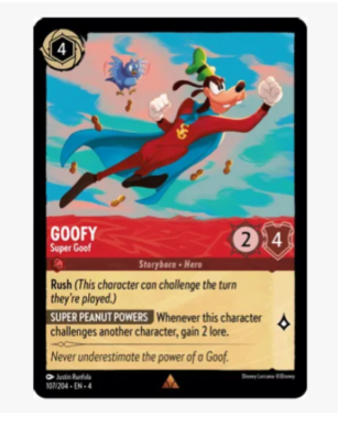 GOOFY Super Goof エンチャンテッド Lorcana ロルカナ GOOFY Super Goof エンチャンテッド Lorcana ロルカナ Goofy - Super