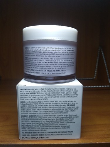 ULTA INFUSED BEAUTY CREAM MASK CALM LAVENDER CHAMOMILE EXTRACTS 2.47 OZ JAR ALOE - Picture 9 of 9