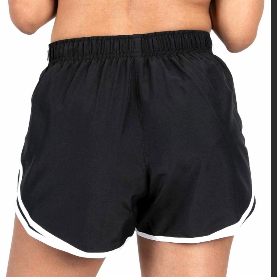 New Nike Girls Medium Black & White Summer Dri-Fit Swimming Shorts CN6232-011 - Image 2 of 4