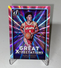 2021-22 Donruss Jalen Johnson RC Rookie Great X-Pectations Pink Laser Holo #18