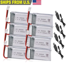 3.7V 600mAh Lipo battery 25C XH2.54 Plug w/ USB Charger For RC Quadcopter Drone