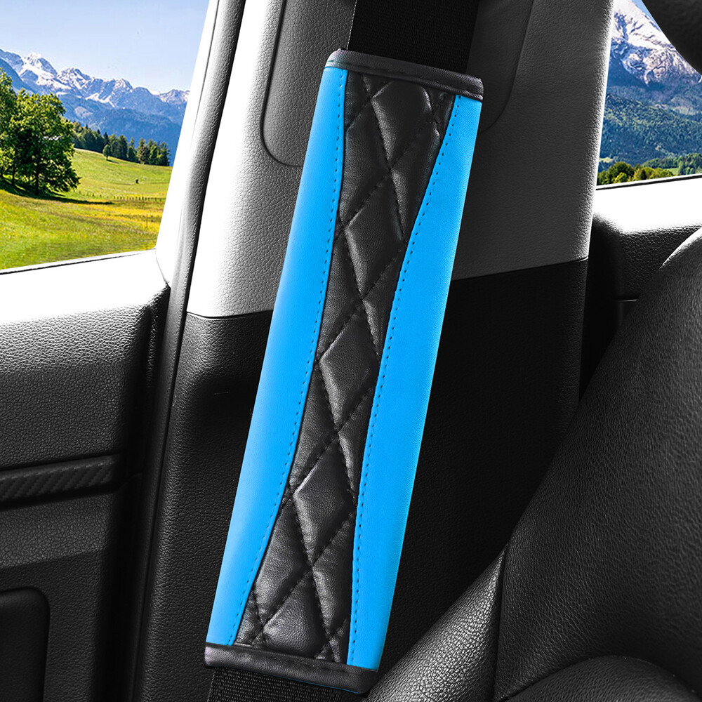 1pc Leather Car Safety Seat Belt Cover Shoulder Pad Cushion Decor Accessories