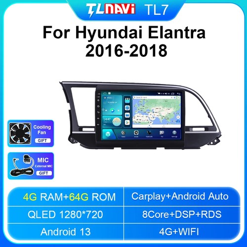 Unidad principal de radio para Hyundai Elantra reproductor estéreo multimedia para automóvil navegación GPS - Imagen 28 de 32