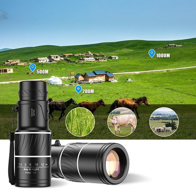 HD 16x52 Telescope Monocular High Over Binoculars 66/800M Outdoor Hiking Camp HD 16x52 Telescope Monocular High Over Binoculars 66/800M Outdoor Hiking Camp