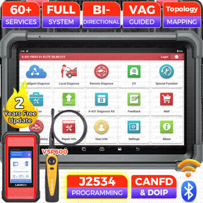 2025 LAUNCH X431 PRO3S+ ELITE PRO5 Car Diagnostic Tool J2534 Programming Coding