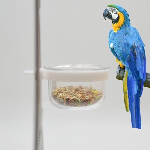 6 Pcs Small Bird Plastic Food Cup Parrot Feeders Water Cage Bowls Convenient ... - Picture 5 of 7
