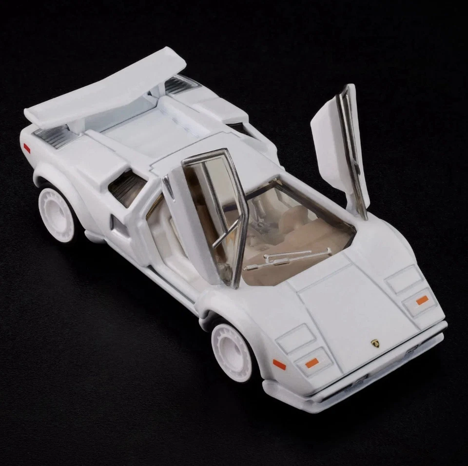 Lamborghini Countach LP 500 S 1982 exclusivo de Hot Wheels RLC blanco nuevo - en mano Foto 3 de 4