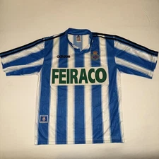 Deportivo La Coruna - 1996/98 Adidas Home Football Shirt -  (Men’s Size M)
