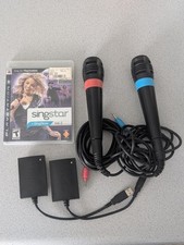 SingStar Vol. 2 PlayStation 3 PS3 & Microphones 2-Pack w/ USB Adapters Tested
