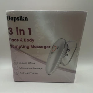 Dopsikn 3-in-1 Vacuum Microcurrent Body Massager Cordless USB AM-820 6 Heads