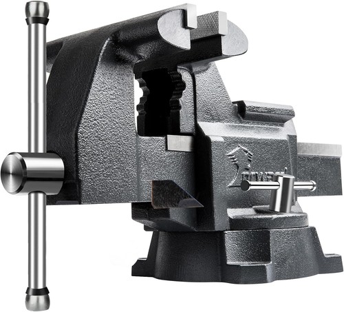 Professional 5.5-Inch Bench Vise with Replaceable Jaws - Ductile Iron Strength - Picture 3 of 11