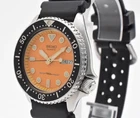 Vintage Seiko Diver 6458-600A Orange Dial Day/Date 38mm Men's Watch  From JAPAN