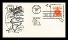 DR JIM STAMPS US COVER GANDHI CHAMPION OF LIBERTY FDC BOERGER ABC CACHET