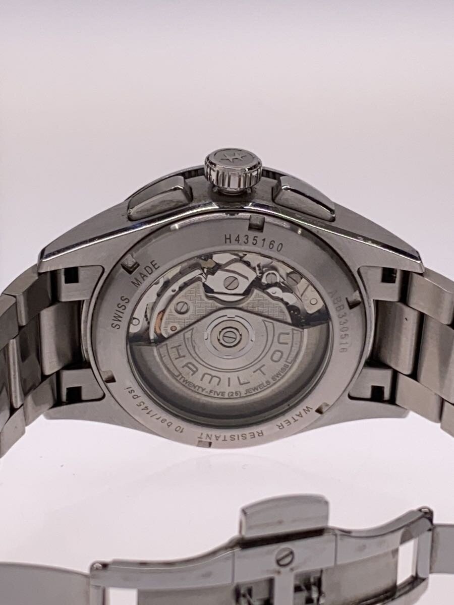 HAMILTON Automatic Watch Analog Stainless BLK SLV H435160 image 3