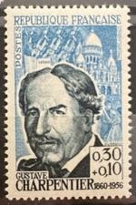 Timbre Stamp 1962 - YT 1348 - Gustave Charpentier  - Neuf** MNH