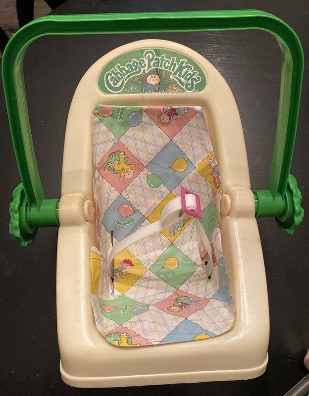 Vintage 1983 Cabbage Patch Kids Baby Doll Carrier Play Plastic