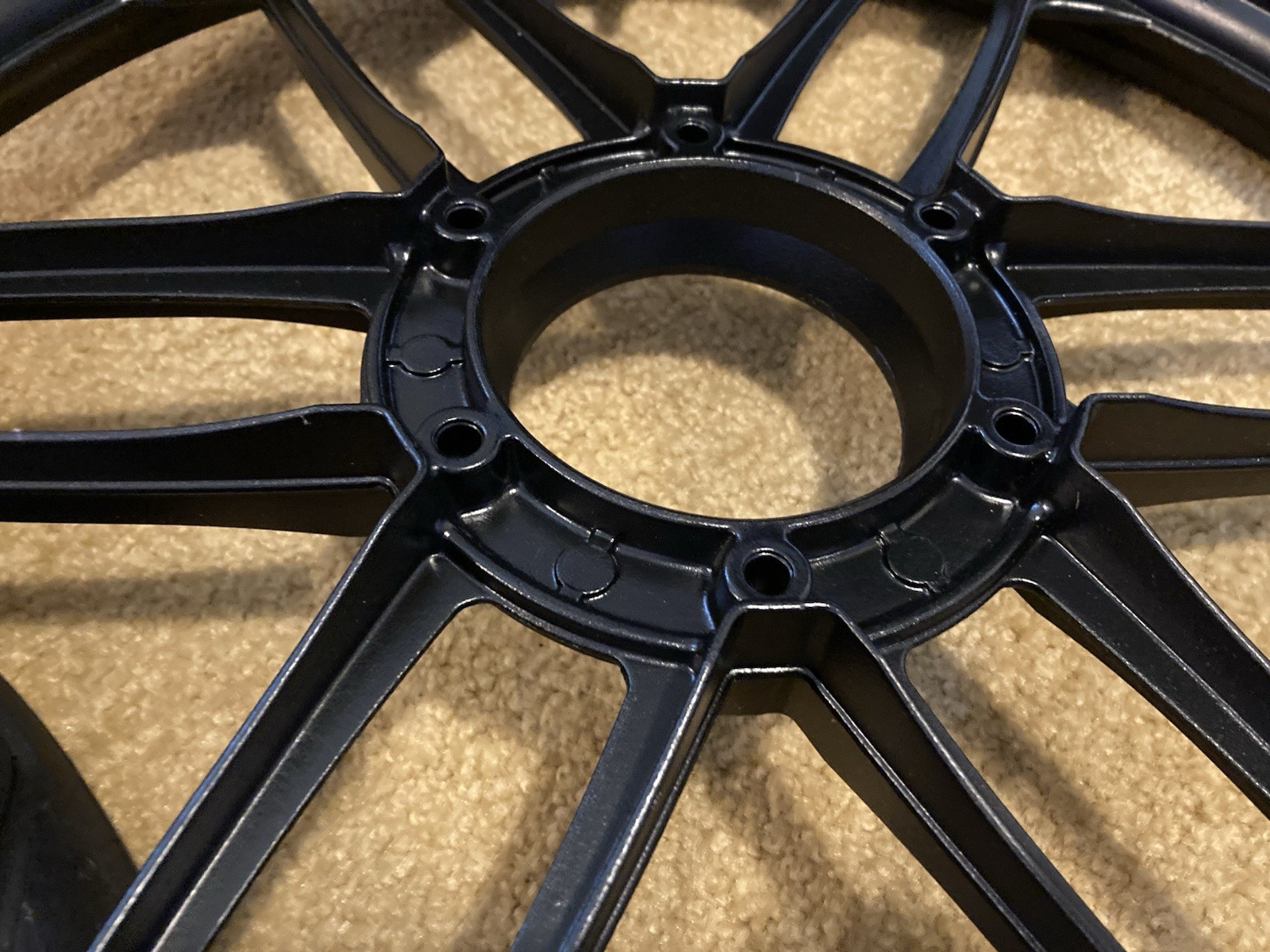 Motobecane 50V Moped Mag Wheels- Separated, Repainted, New Hardware, Tires