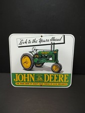 John Deere Tractor Porcelain Sign Look To The Years Ahead Andy Rooney Collectio