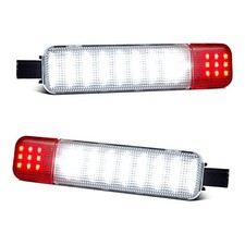 LED Interior Door Light Panel - Courtesy Warning Light Lamp - Red and White