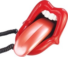Landline Phones for Home, Red Mouth Telephone, Novelty Big Tongue Phone,