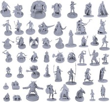 50 Unique Miniatures Fantasy Tabletop RPG Figures for Dungeons and Dragons,...
