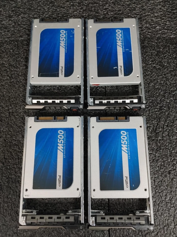 Lot of 4 Crucial CT240M500SSD1 M500 240GB 6Gb/s SATA 2.5' SSD - Image 2 of 4