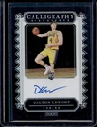 2024 Panini Dalton Knecht Calligraphy Rookie RC Auto Autograph #CAL-KNE Lakers